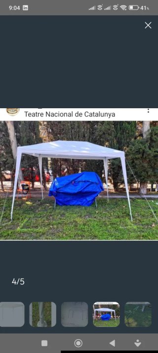Carpa 200x200 Desmontable Blanca