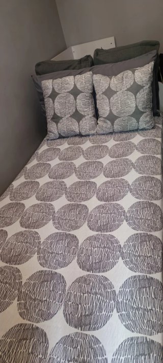 2 Funda nórdica de Cama 90 Gris y Blanco