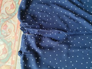 Vestido París lunares forrado manga larga Talla L