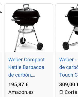 Barbacoa Weber Negra