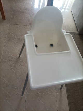 Trona bebé blanca