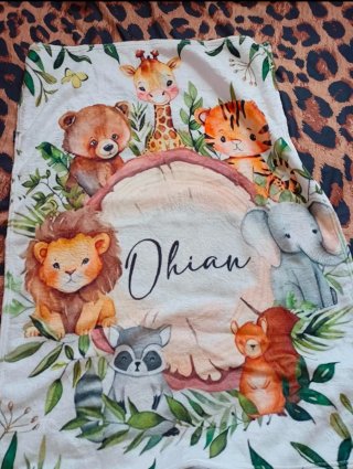 Manta bebé personalizada