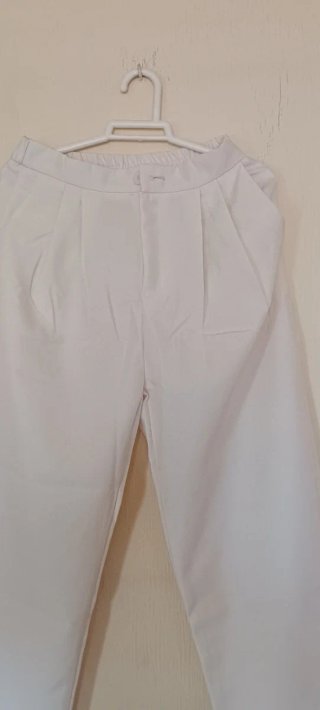 Traje de chaqueta beige ancho