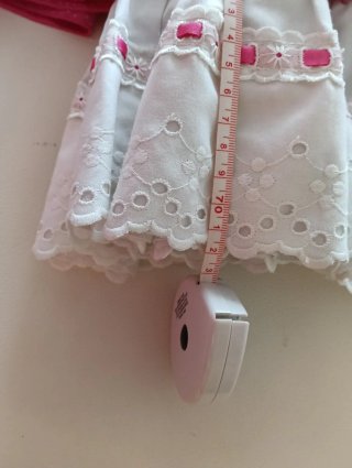 Vestido Gitana Niña Rosa con Lunares