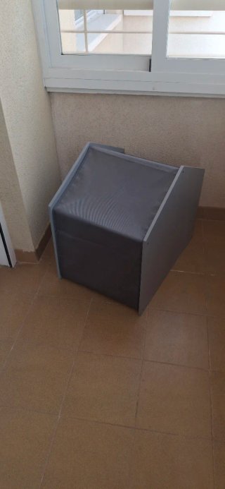Caseta Perro Pequeño Gris 60x55x43cm