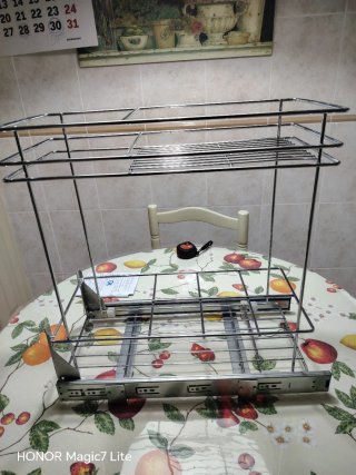 Módulo botellero/panera cocina metal