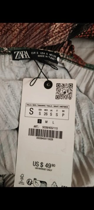 Blusa Kimono Zara Talla S, da más talla