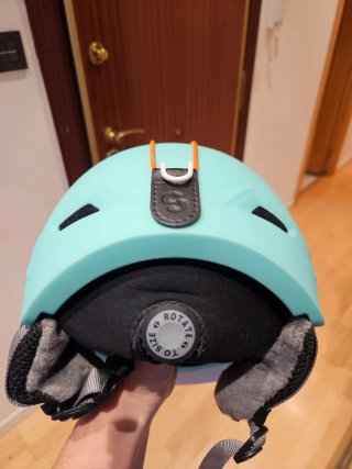 Casco Snowboard Mujer Talla XS Blanco/Turquesa