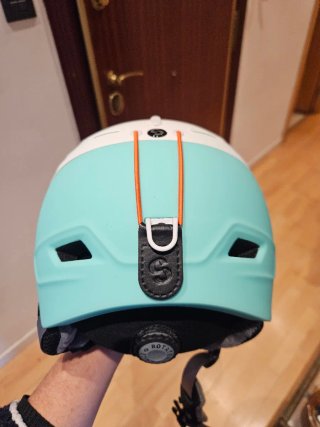 Casco Snowboard Mujer Talla XS Blanco/Turquesa