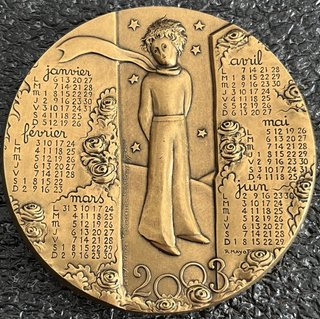 Medallón Medalla Le petit princep - El principito
