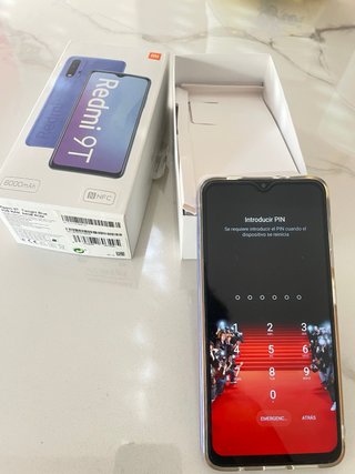 Xiaomi Redmi 9T Azul. funda,protector de pantalla