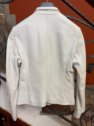 Giacca biker donna in vera pelle morbida vintage