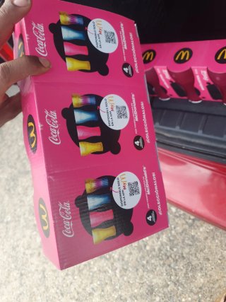 Bicchieri da collezione CocaCola McDonald's fuori produzione