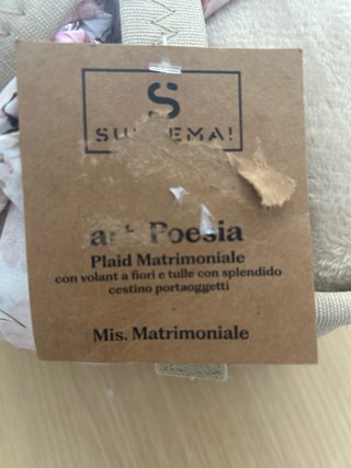 Borsa in tessuto con fiori rosa