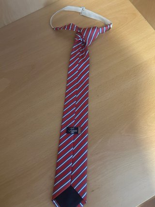 Corbata infantil rayas rojas y azules