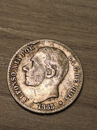 Moneda 50 Céntimos Alfonso XII 1885