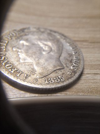 Moneda 50 Céntimos Alfonso XII 1885