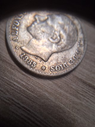 Moneda 50 Céntimos Alfonso XII 1885