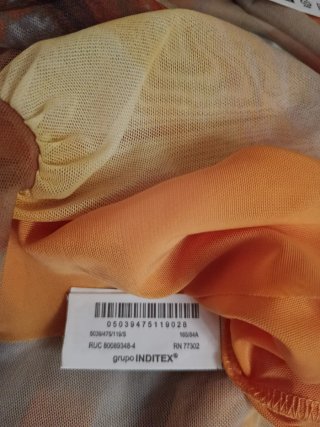 Top Tul Zara Talla S Multicolor
