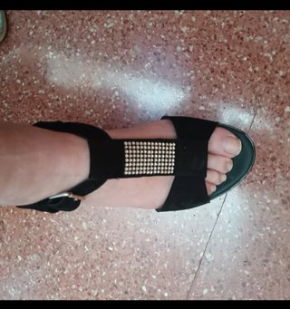Sandalias negras plataforma Trimare