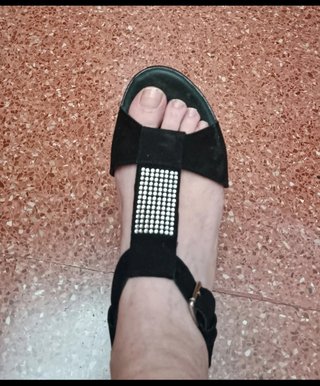Sandalias negras plataforma Trimare
