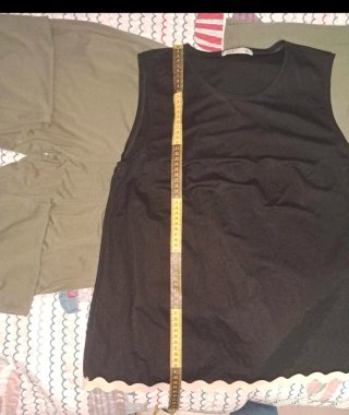 Conjunto pantalón y top mujer negro