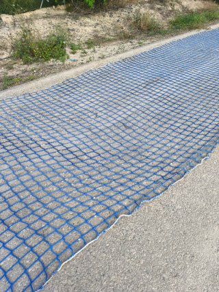 Rete di sicurezza per lavori 3,1x10m blu