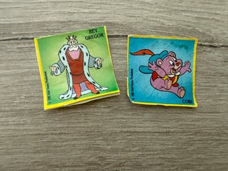 9 pegatinas cromos Phoskitos - Osos Gomi