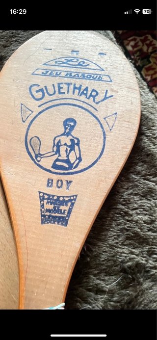 Palas Vintage Frontón Pelota Vasca Guethary