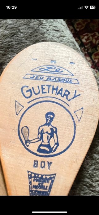Palas Vintage Frontón Pelota Vasca Guethary