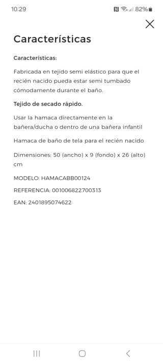 Hamaca de baño bbbest para bebé