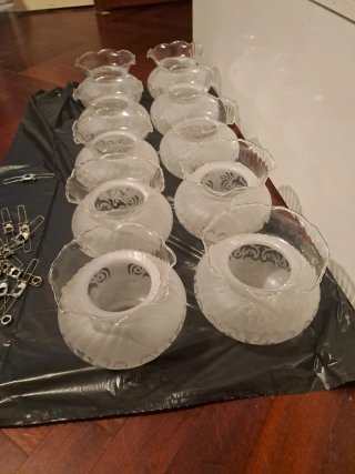 Tulipas de lámpara de cristal