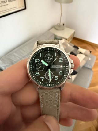 Seiko Cronógrafo 7T92 Verde