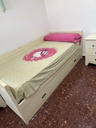 Habitacion juvenil blanca
