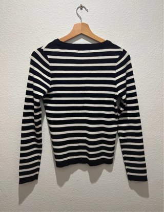 Jersey de  rayas blanco y negro grueso