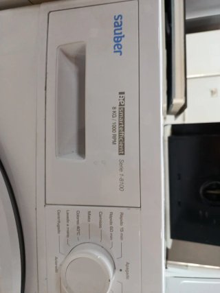 Lavadora Sauber 8 kg 1000 RPM