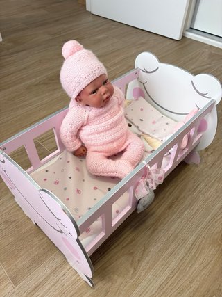 Muñeco Reborn con Cuna y Caja