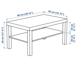 Mesa de centro Ikea blanca