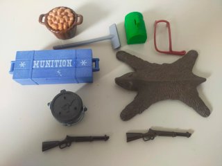 Lote Playmobil tematica Western edificios, figuras