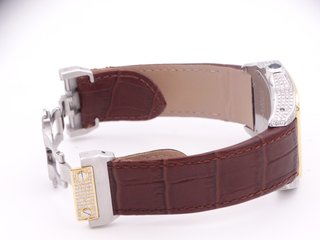 CARTIER Santos 100 XL Acero & Oro Diamantes 2656