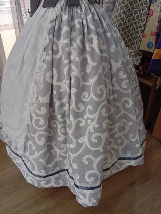 Traje de Huertana fallera: Justillo, Falda y Mante