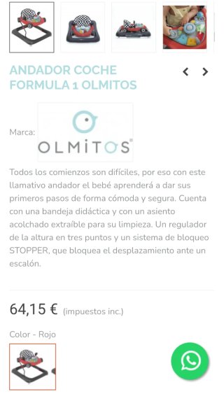Andador bebé Olmitos