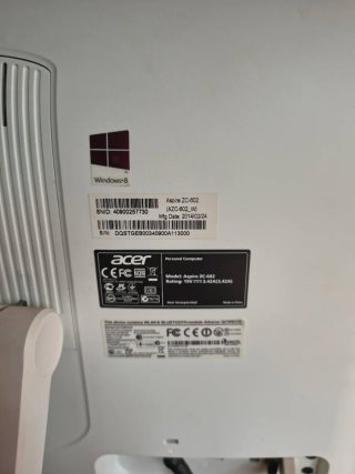 Ordenador Acer Blanco Todo en Uno