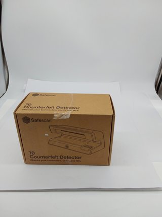Safescan UV 70 Detector de billetes falsos, verifica billetes, tarjetas de crédito y documentos - Detector UV para nuevos billet