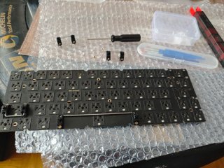 Teclado 60% Negro y Marrón