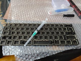 Teclado 60% Negro y Marrón