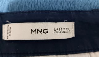 Pantalón Mango Hombre azul marino