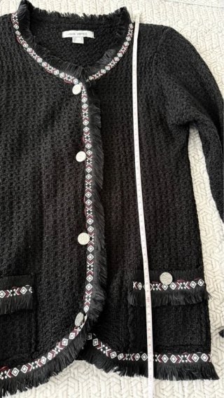 Chaqueta Venca Negra con Adorno