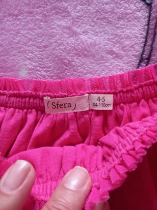 Minifalda tul rosa talla 4-5