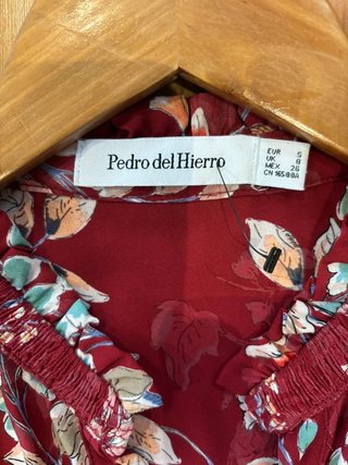 Vestido Pedro Del Hierro floral talla S